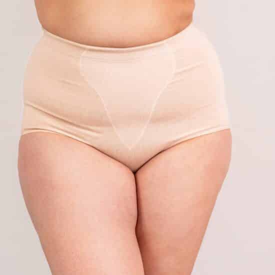 Panty en algodón con refuerzo frontal color beige