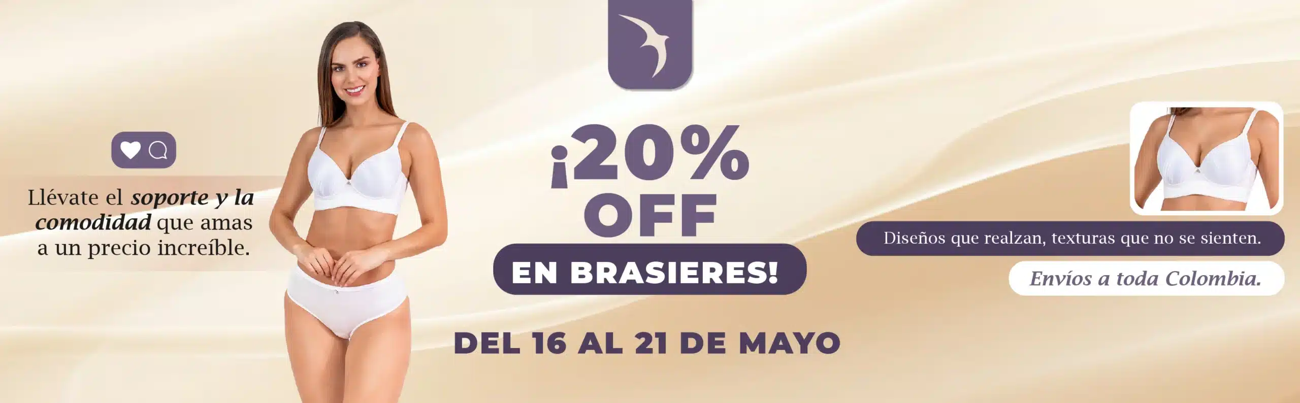 Banner promoción de brasieres